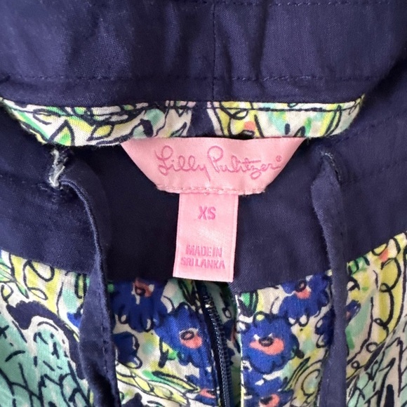 Lilly Pulitzer Wide Leg Drawstring Floral Paisley Pants qWomen's Size XS - Picture 2 of 3